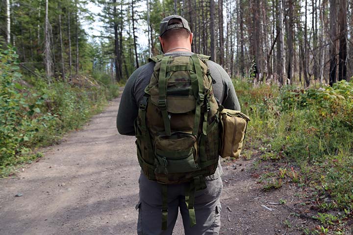 Front of Camping and Travel Molle Ready Tactical Pack