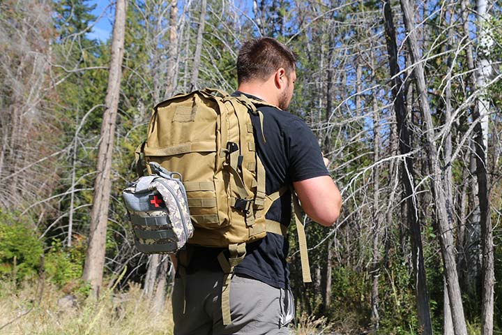 Front of Lightweight Molle Tactical Backpack