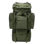 70L high quality military green hiking and camping backpack