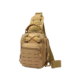 tactical messenger bag sling harness 8L pouch khaki tan