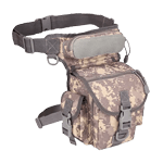 tactical leg bag waist belt acu grey camo pattern