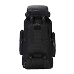 80L high capacity black tactical backpack